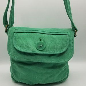 Gap Jeans Mint Suede Shoulder Bag Handbag, NEW